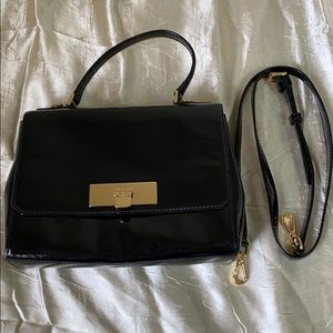 MICHAEL KORS BLACK MD TH SATCHEL HANDBAG